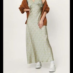 Nasty Gal Green Maxi Dress Size 14